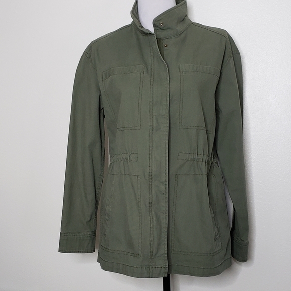 NEW Old Navy Utility Field Jacket Army Green Military Coat Classic Fall - Picture 3 of 15